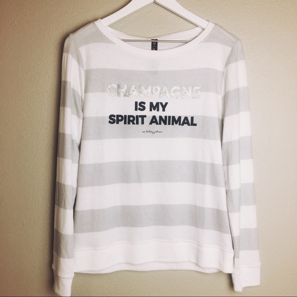 Betsy Johnson “Champagne” Long Sleeve Shirt